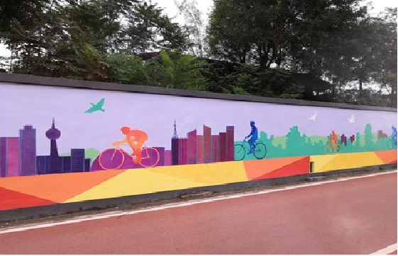 金堂墙体彩绘-围墙