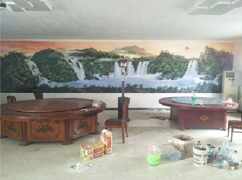 金堂墙绘-写实风景