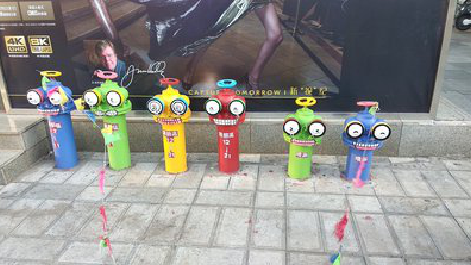 金堂商业区彩绘