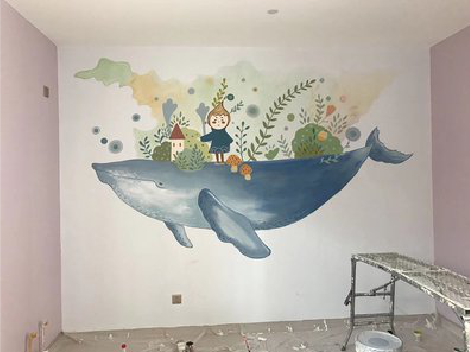 金堂手绘墙的特点及优势。