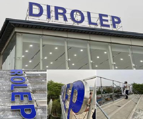 金堂楼顶发光字安装的注意事项。